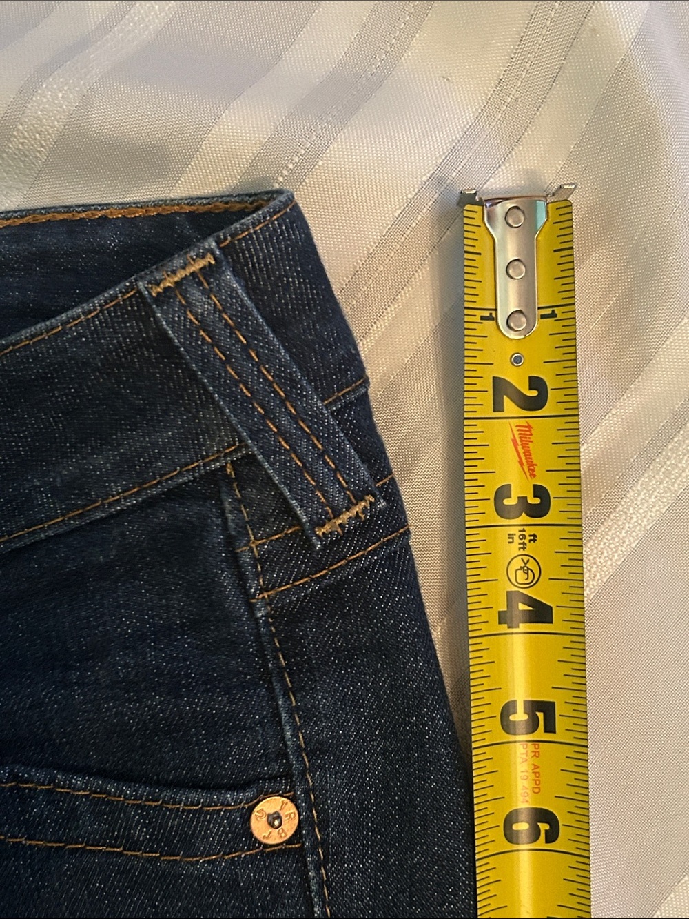 True Religion Dark Indigo Flare Jeans - Picture 10 of 14